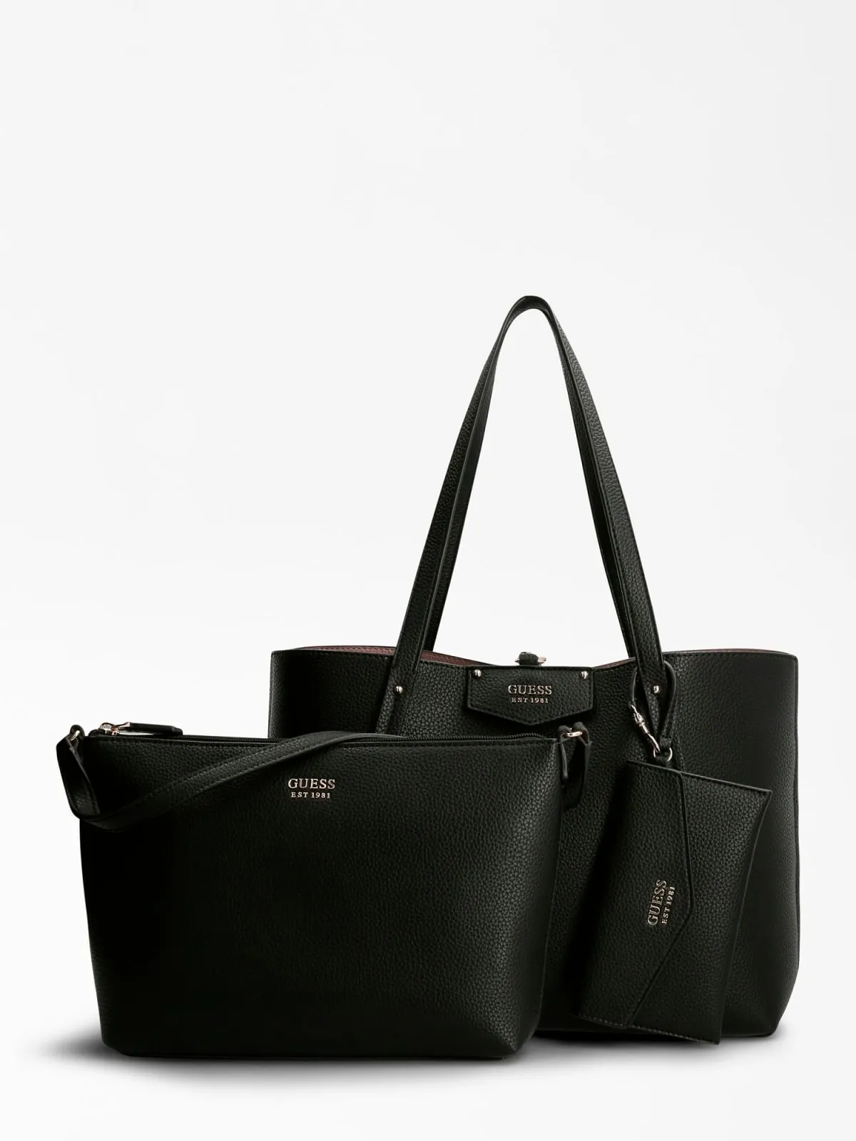 Guess Eco Brenton Tote Bag In Black For Women