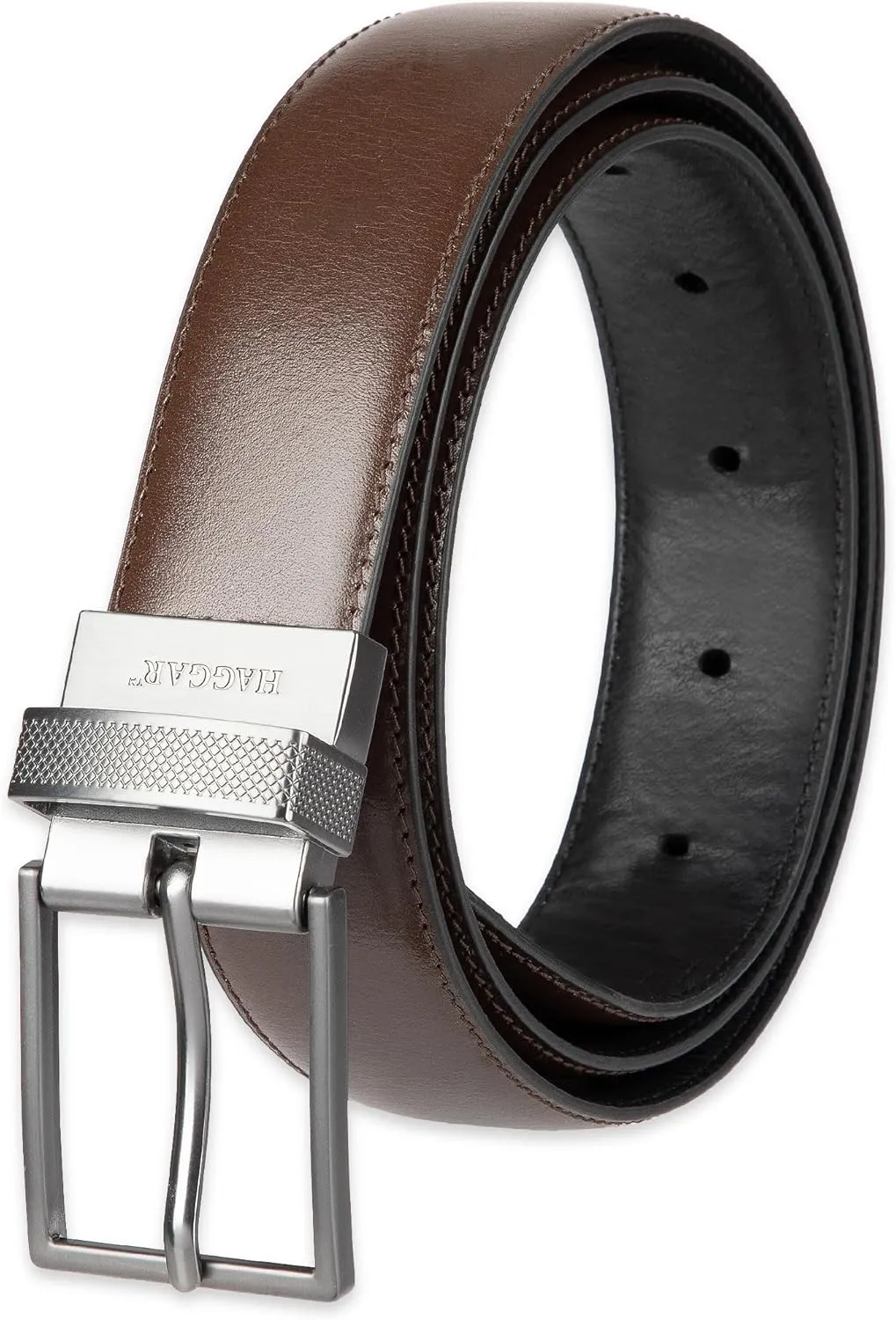 Haggar Men's Reversible Belt-Dress and Casual