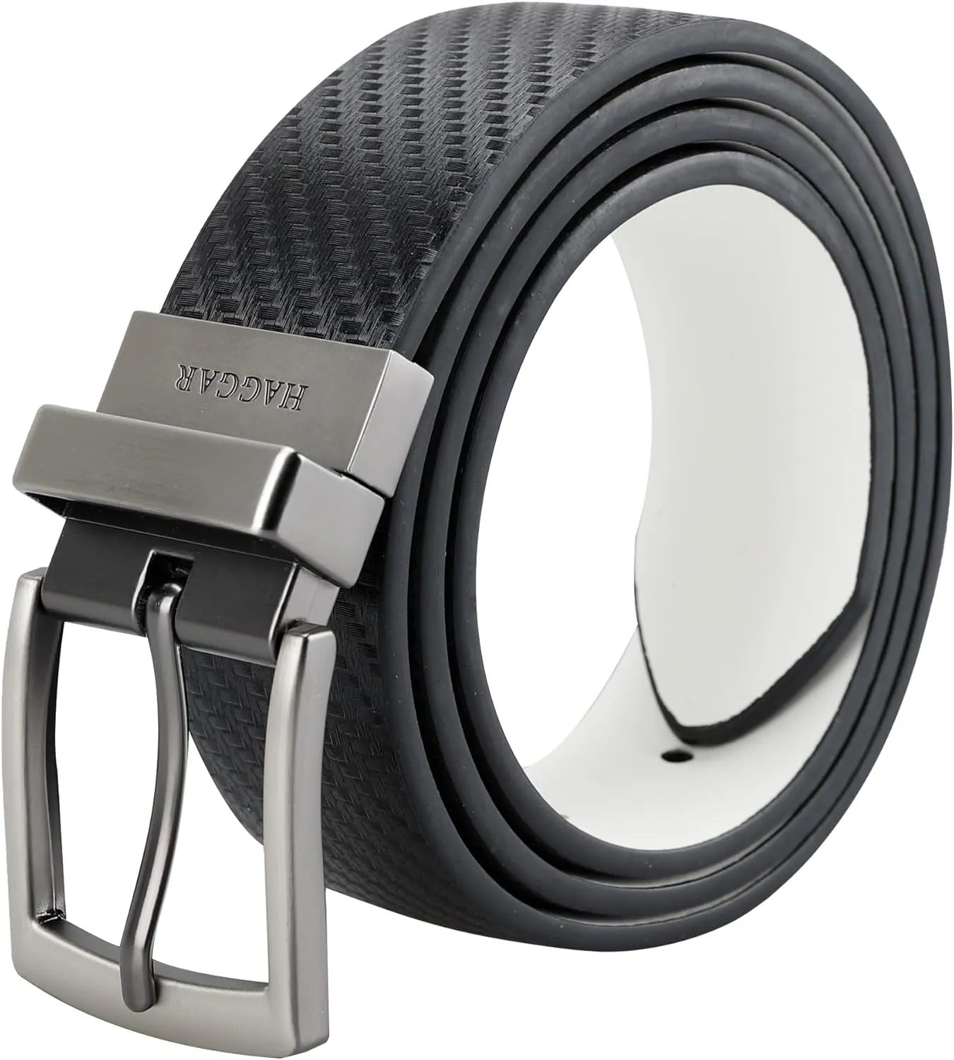 Haggar Men's Two-in-one Reversible Stretch Golf Belt
