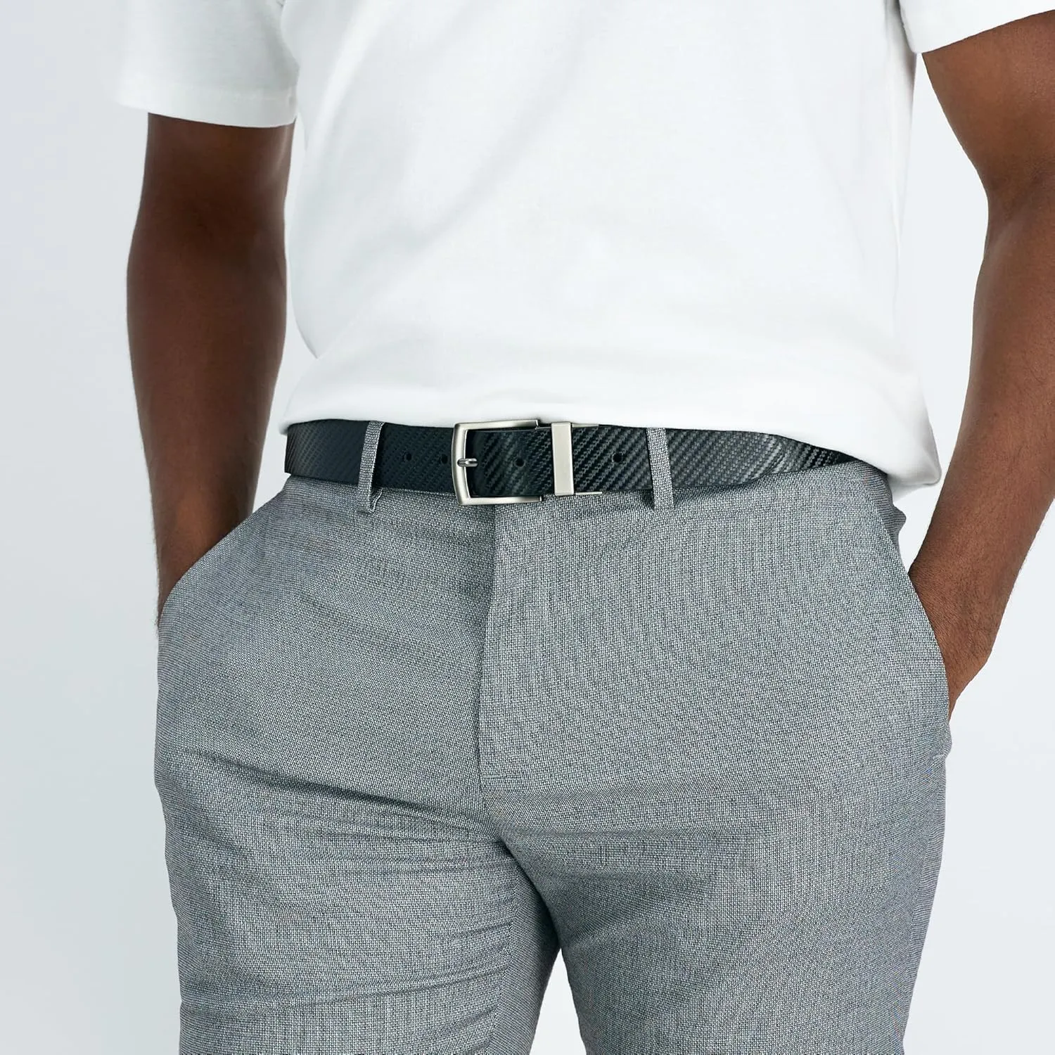 Haggar Men's Two-in-one Reversible Stretch Golf Belt