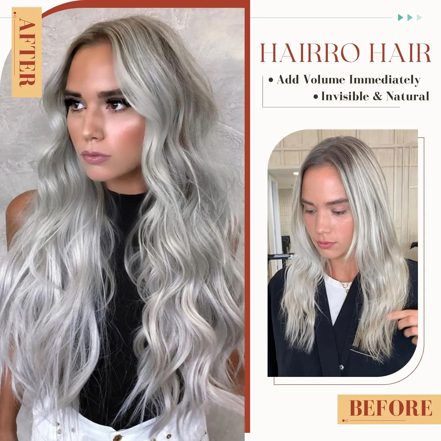 Hairro Tape In Human hair Extension Skin Weft Real Hair Extensions Glue In Remy Hairpieces Adhensive Rooted Tape In Strong Double Sided Tape On Hair Pieces For Women 14 inch 50g 20pcs #12P613