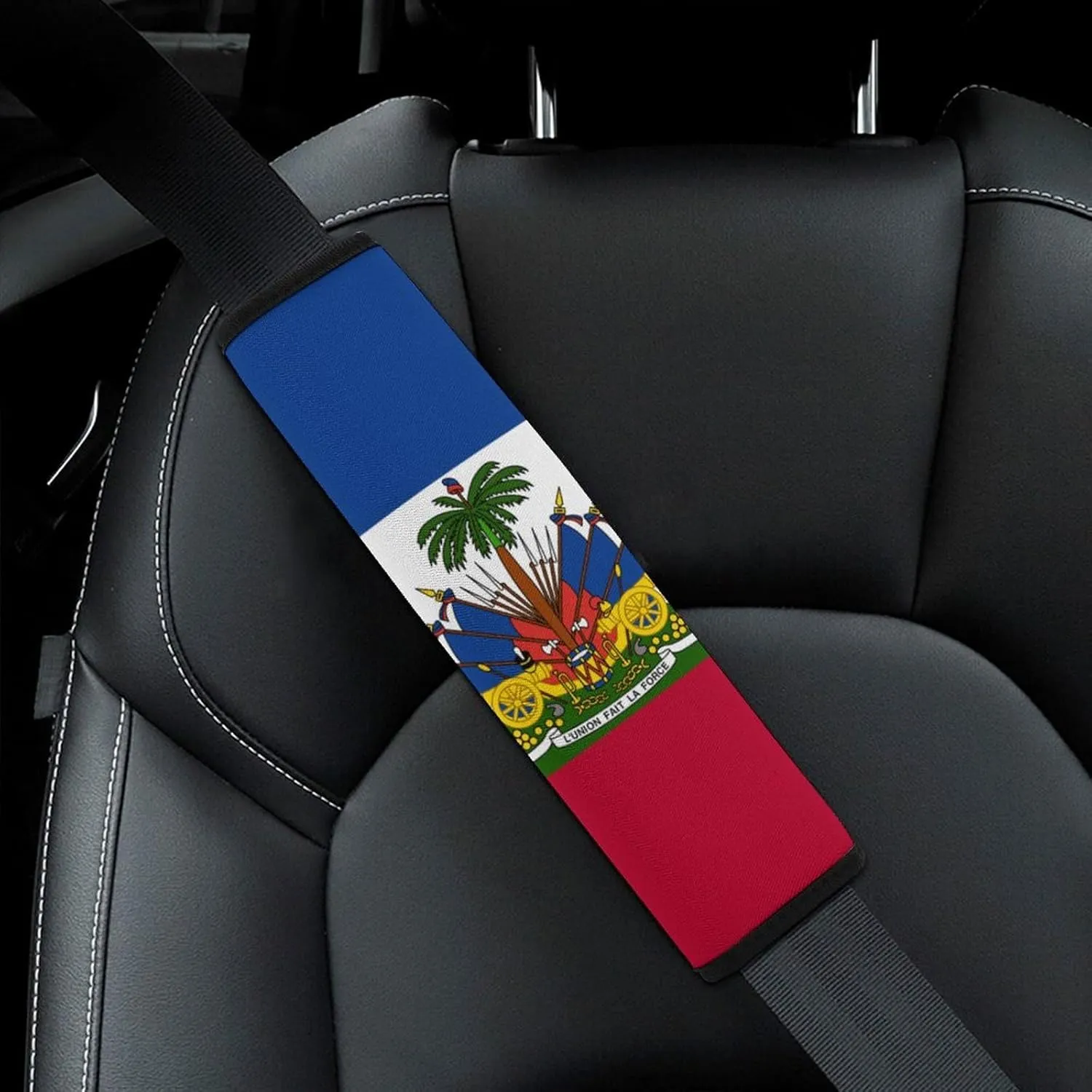 Haiti Flag Car Seatbelt Covers Shoulder Pad,Suitable for Handbag Camera Backpack Strap