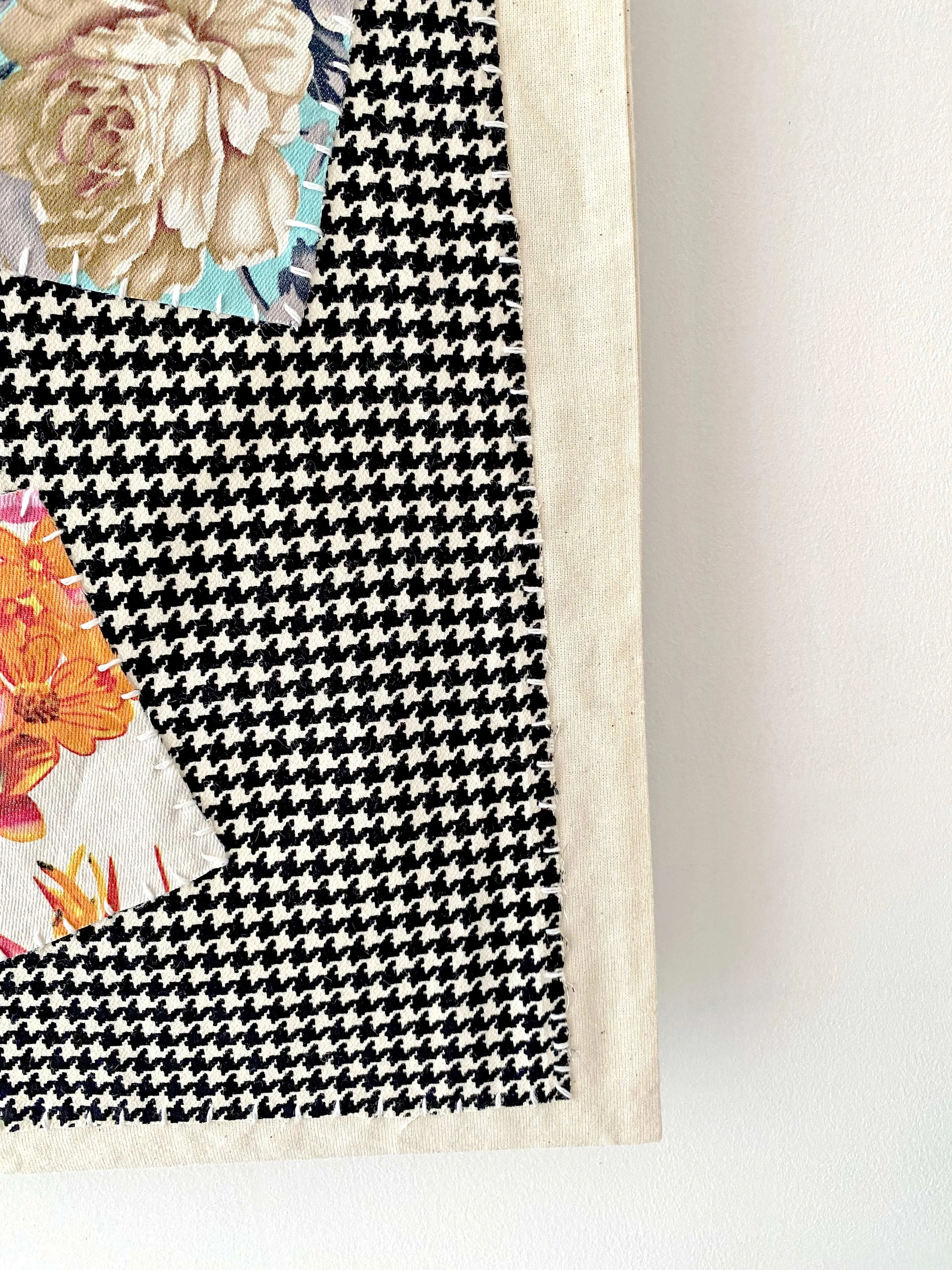 Hand-Sewn Patch Tote Bag
