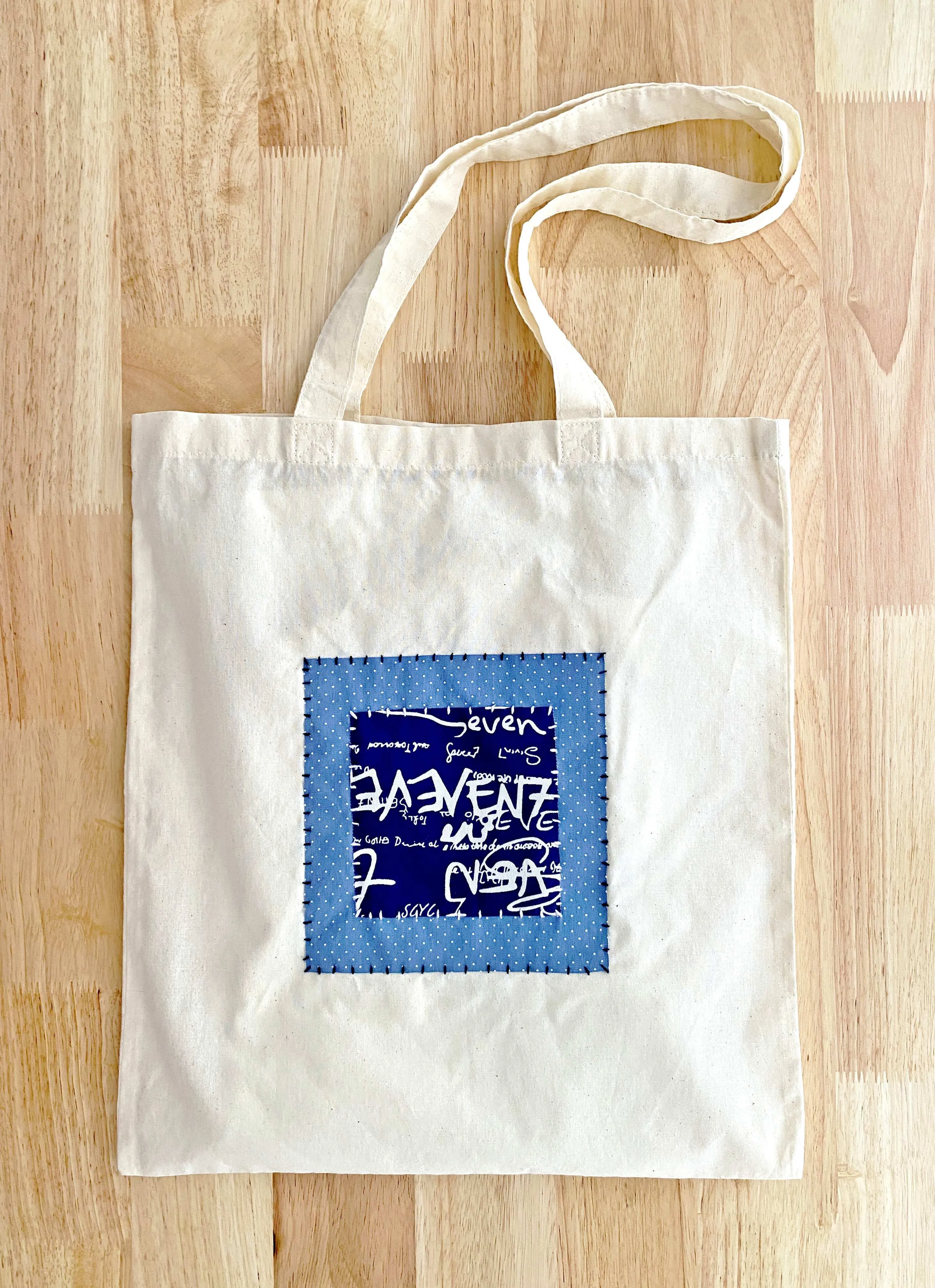 Hand-Stitched Patch Tote