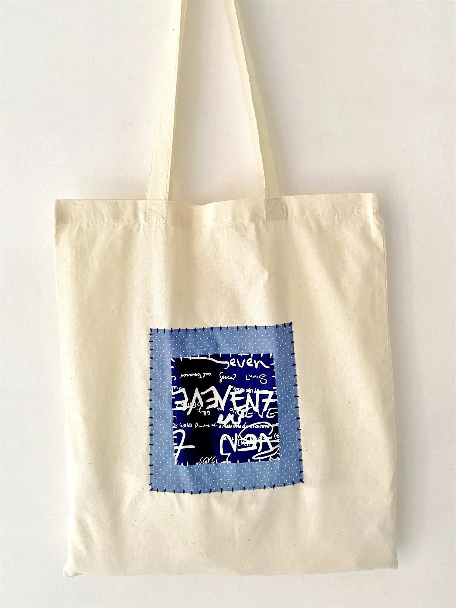 Hand-Stitched Patch Tote