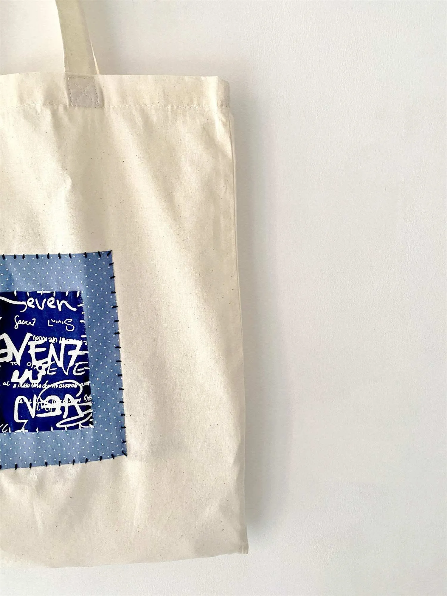 Hand-Stitched Patch Tote