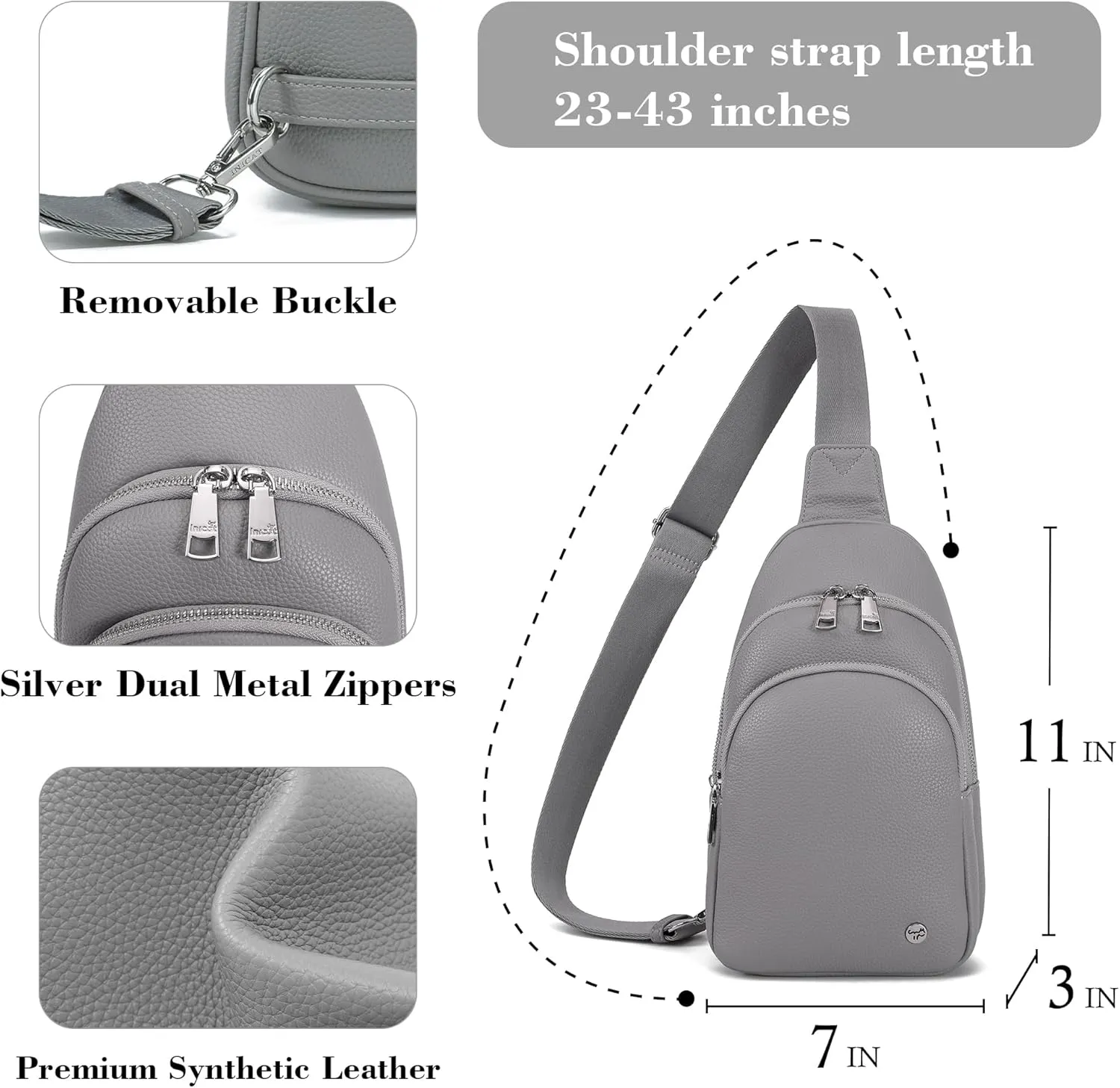 Haytijoe Crossbody Bags for Women Leather Sling Bag Anti-theft Cross Body Bag Travel Sling Purse Chest Bags Fanny Packs