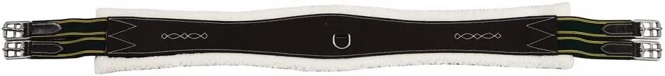 Henri de Rivel Detachable Synthetic Fleece Lined Girth - Size:46 Color:Havana