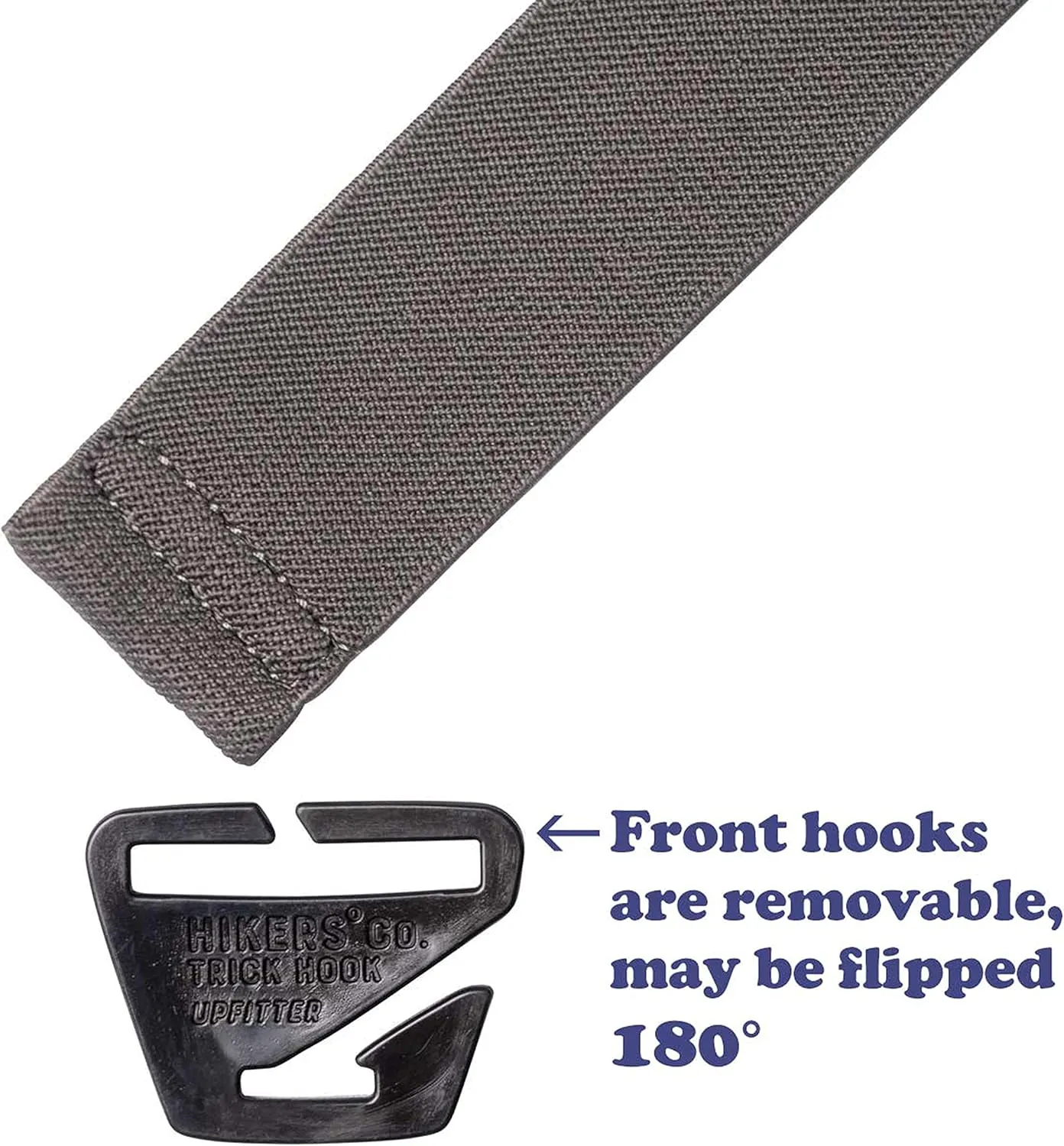 HIKERS - Upfitter Hidden Suspenders for Men Under Clothes - 3 Point Belt Loop