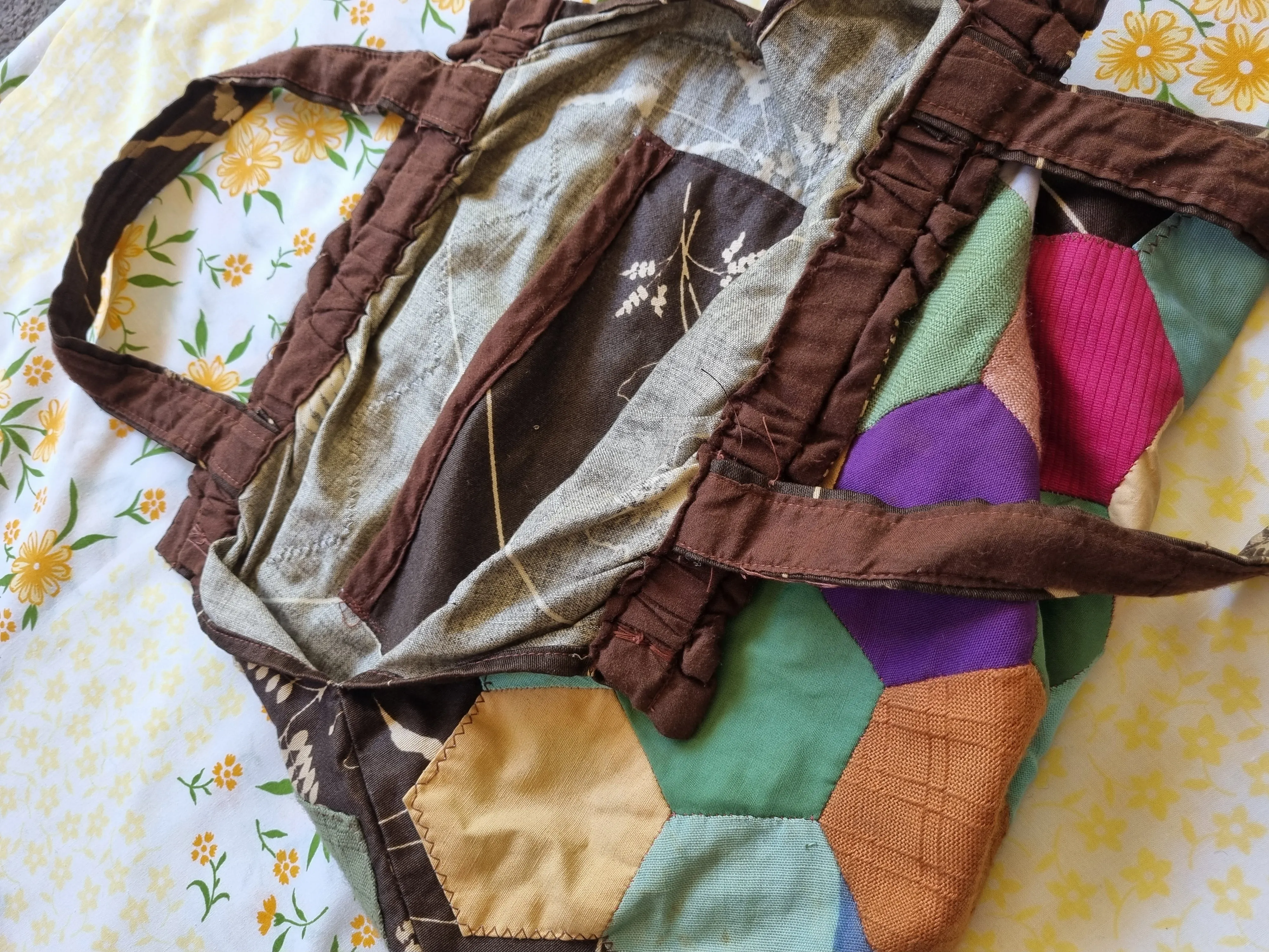 Homemade Vintage Patchwork Bag