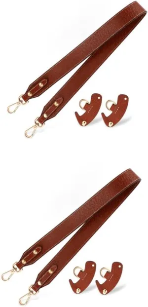 Homoyoyo 2 Sets Leather Purse Straps Crossbody Bag Strap Bag Crossbody Wide Shoulder Replacement Handbags Easy Installation