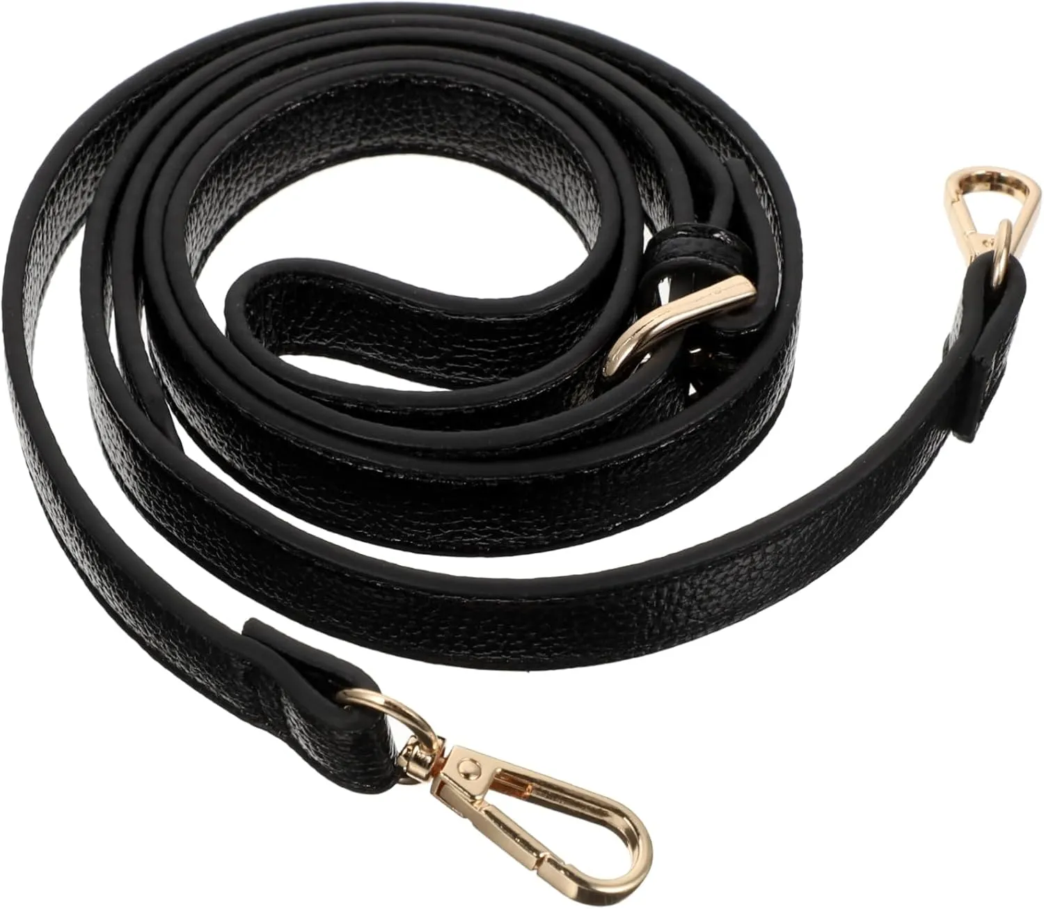 HOMSFOU Adjustable Leather Shoulder Purse Strap Replacement with Double Clasp for Handbags Versatile Bag Belt for Easy Installation and Custom