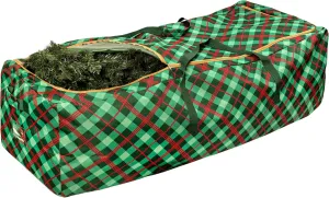 Honey-Can-Do Plaid Rolling Tree Storage Bag SFT-09556 Red