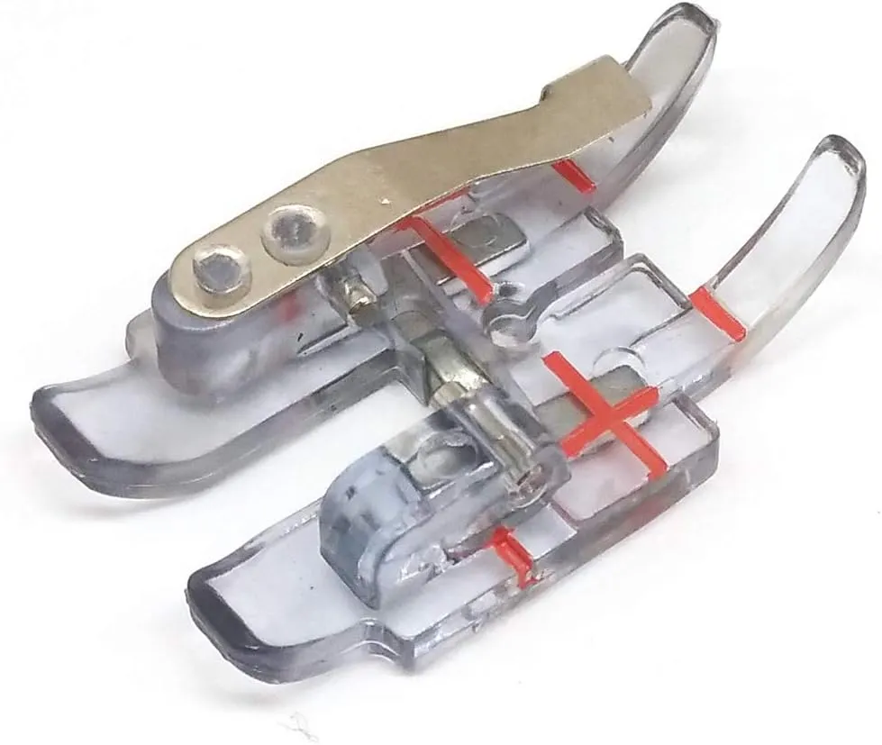 HONEYSEW Clear 1/4 Inch Right Guide Quilting Patchwork Foot with IDT for Pfaff 820881096