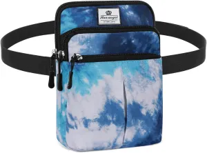 HUA ANGEL Multifunctional Fanny Pack for Men & Women - Lightweight Waterproof Waist Bag with 3 Zip Compartments, Adjustable Shoulder Strap, Perfect for Running, Walking, Sports & Travel