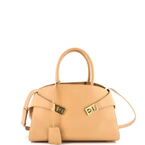 Hug Gancini Top Handle Bag Leather Small