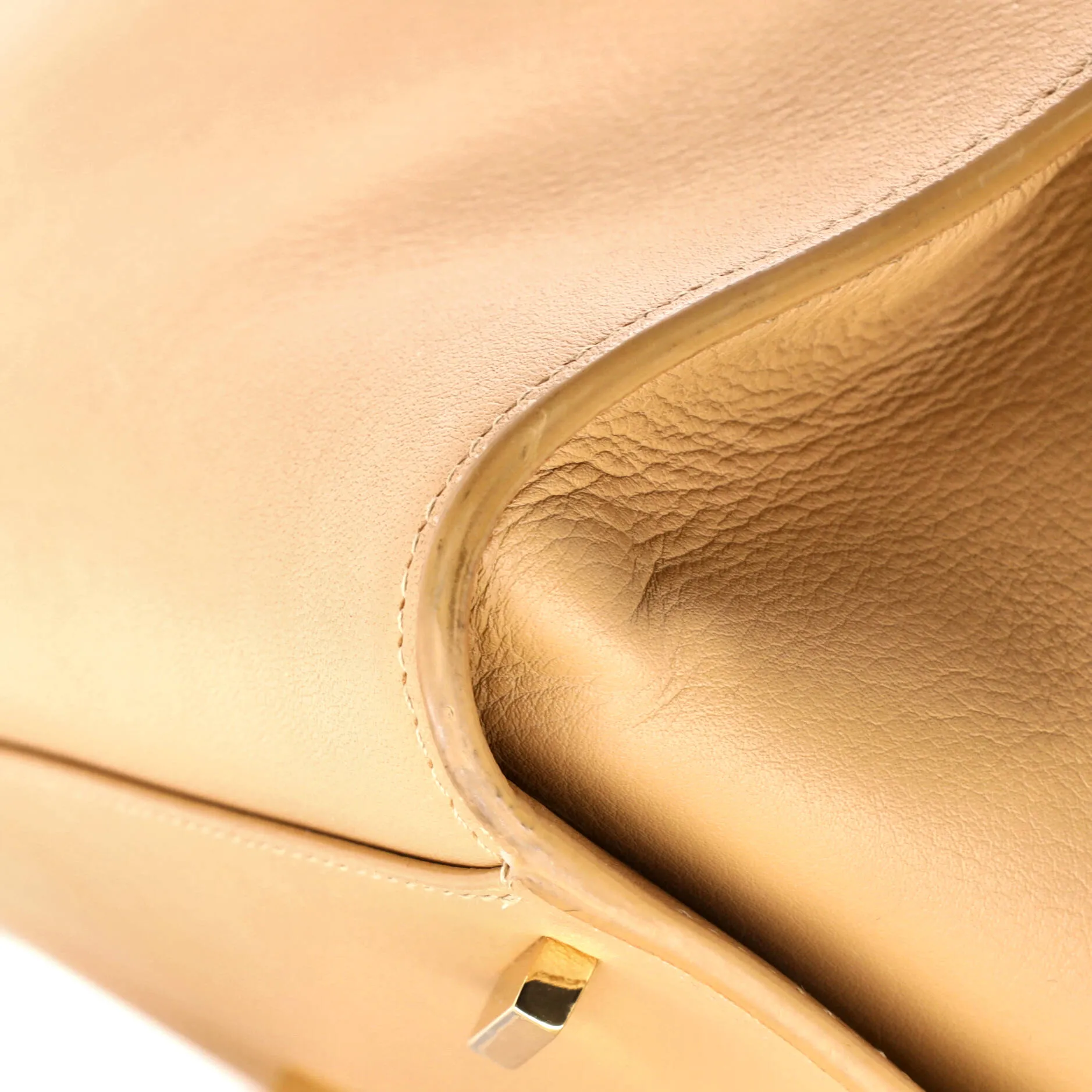 Hug Gancini Top Handle Bag Leather Small