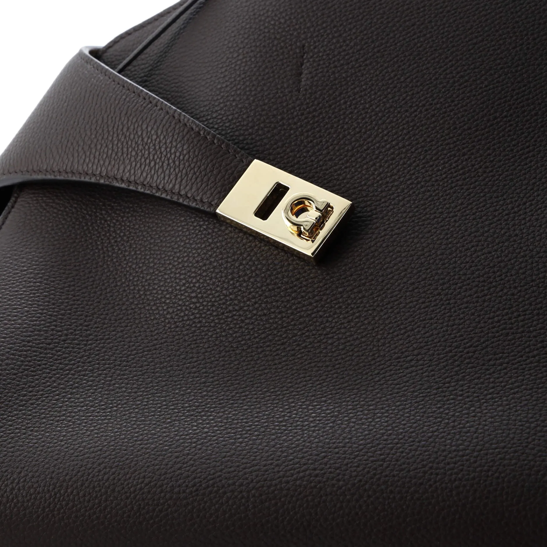 Hug Top Handle Bag Leather Large