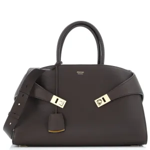 Hug Top Handle Bag Leather Large