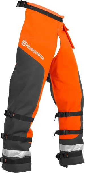 Husqvarna Technical Apron Wrap Chainsaw Chaps 36- to 38-Inch, Chainsaw Safety Equipment with 5 Layers, Adjustable Belt and Gear Pocket, 587160704