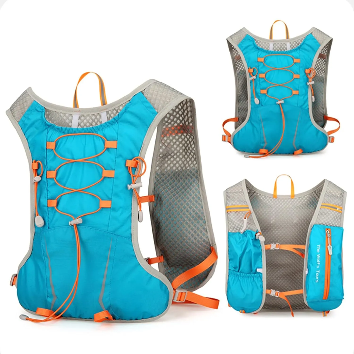 Hydration Backpack,Bladder Daypack for Men - Adjustable Running Hydration Backpack for Hiking Jogging Camping Mountain Cycling