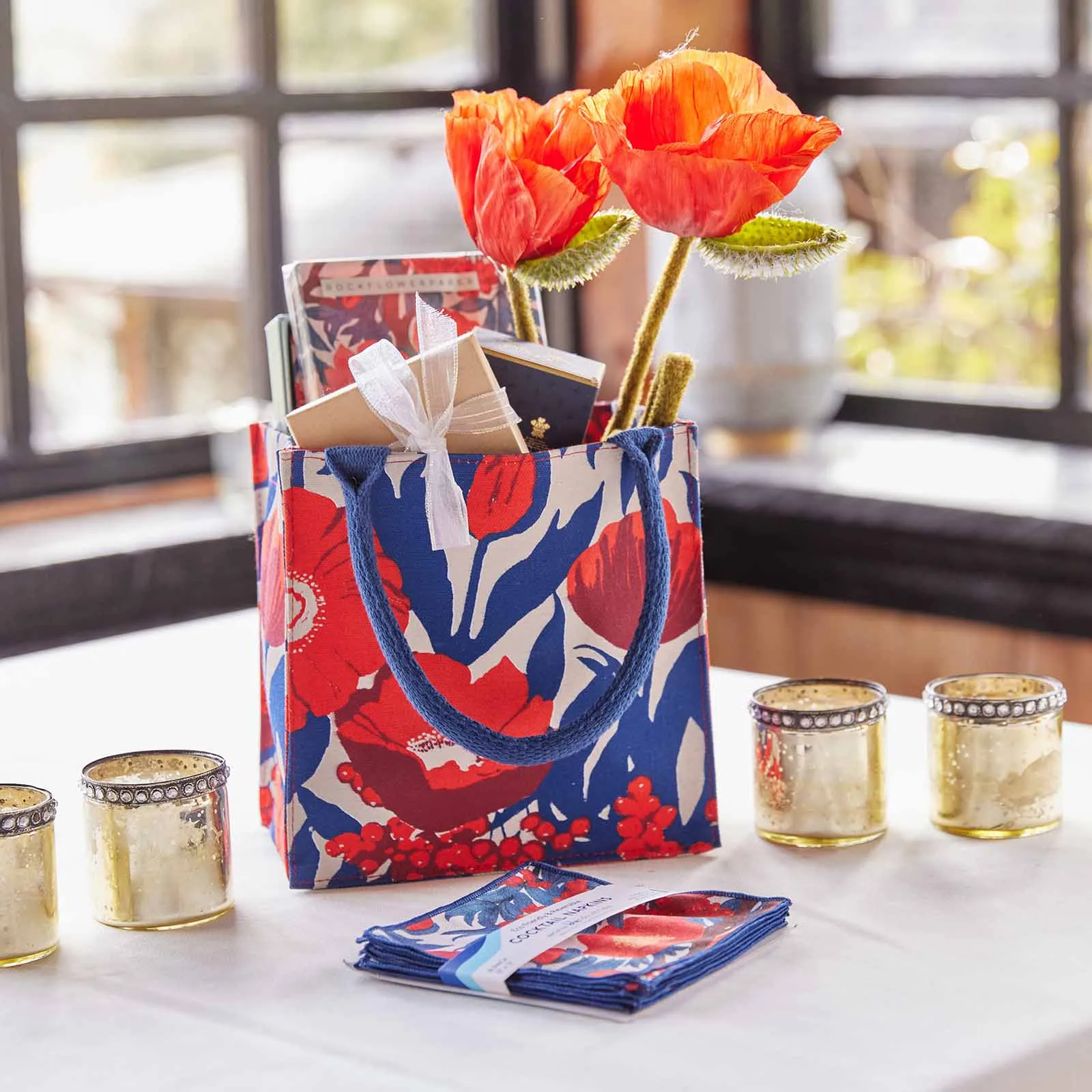 ICELANDIC POPPIES Itsy Bitsy Reusable Gift Bag Tote