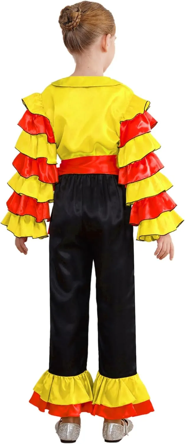 iiniim Kids Boys Rumba Samba Cha Cha Dance Jumpsuit Halloween Party Stage Performance Dress up