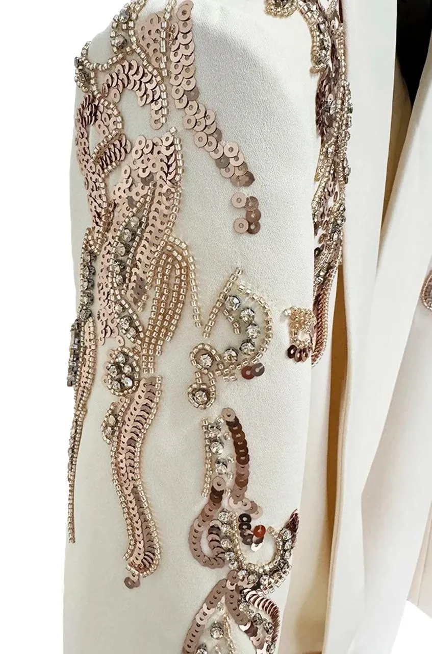 Iris Sequin-Embellished Blazer Minidress