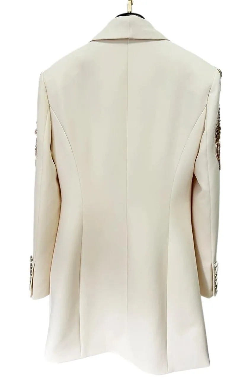 Iris Sequin-Embellished Blazer Minidress