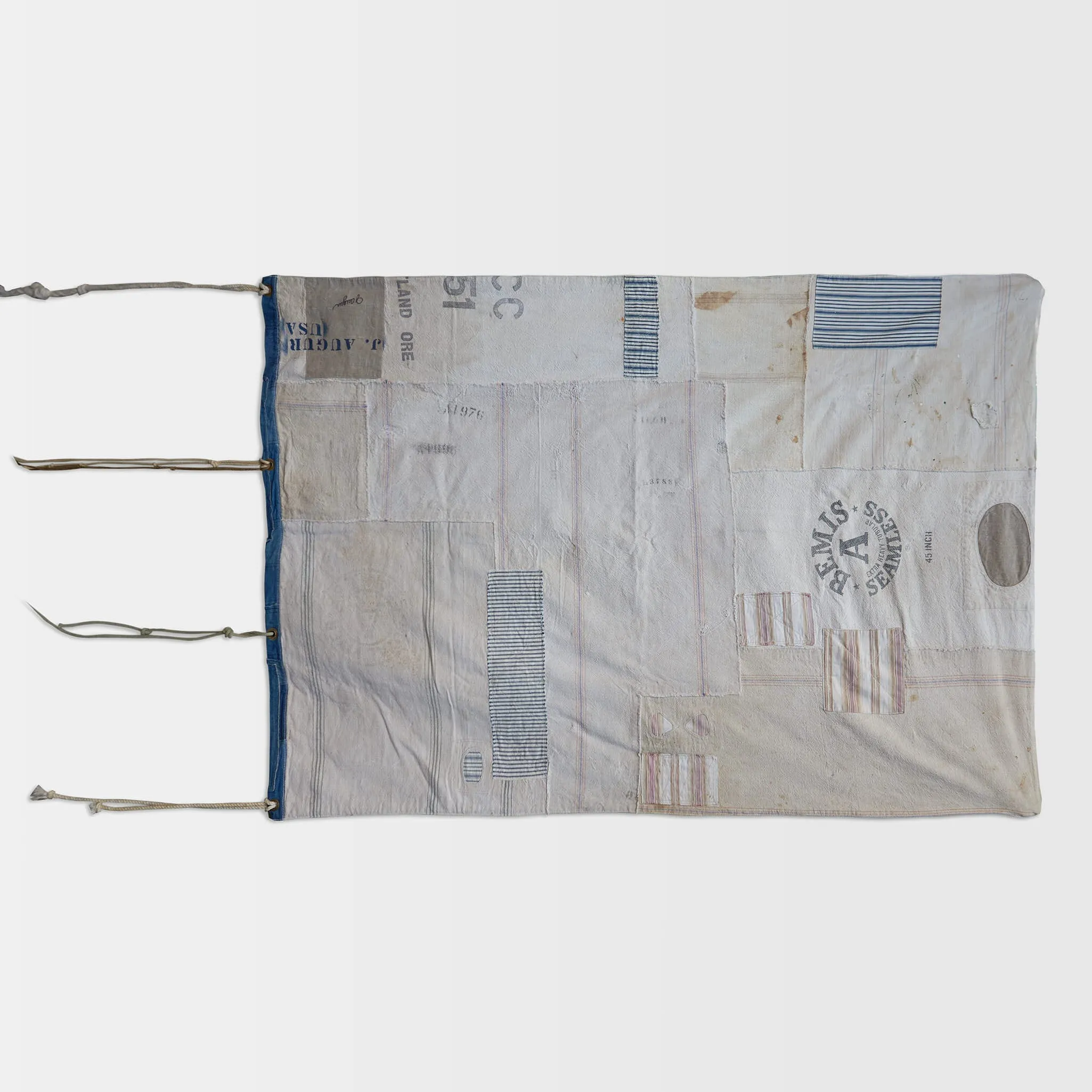 J. Augur Design Hand Made Patchwork Denim USA Flag