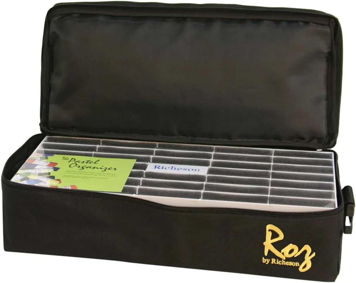 Jack Richeson Roz Bag, Includes 4-Pastel Trays, Black