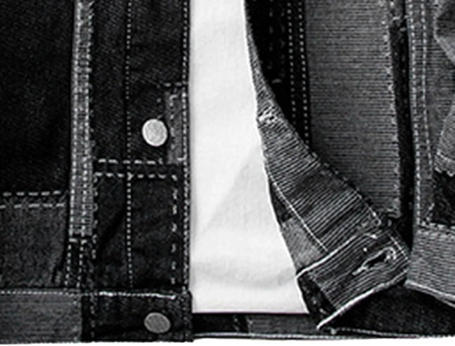 JEKE-DG Men Patchwork Lapel Denim Jacket Casual Slim Fit Jeans Jacket Big Pocket Colorblock Cowboy Outerwear