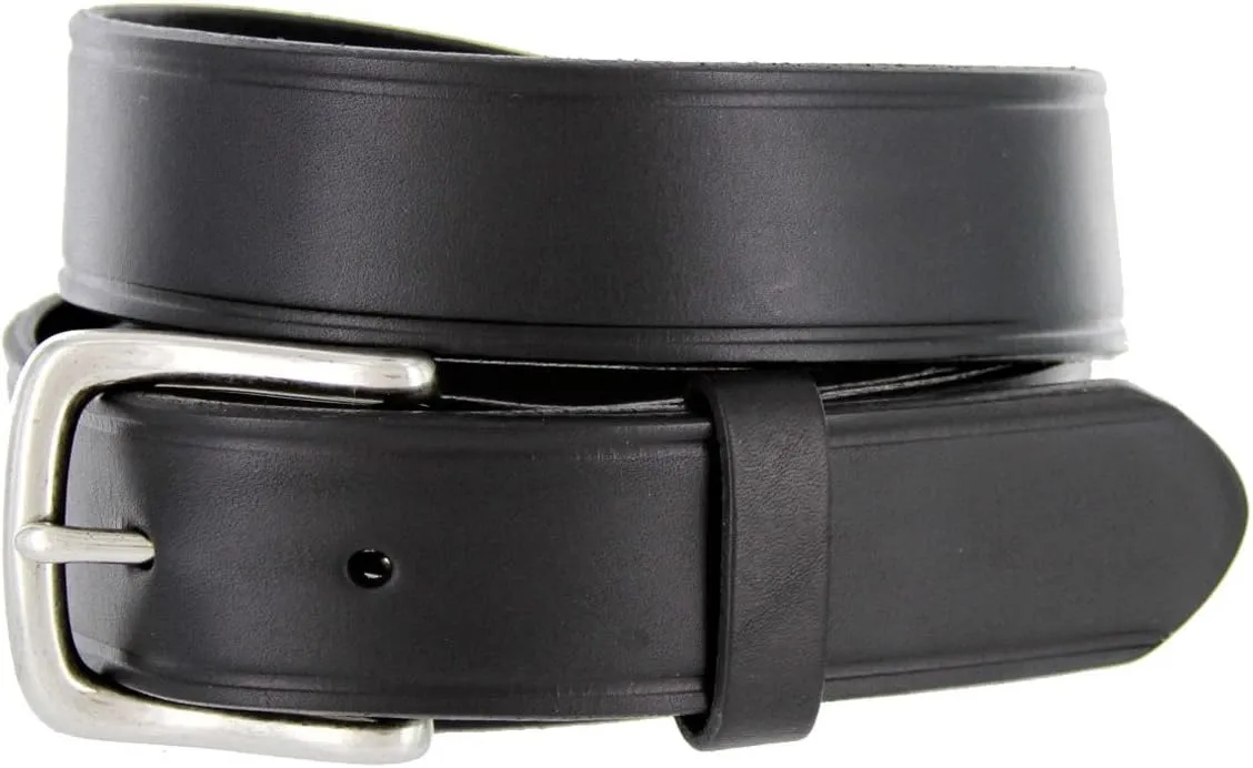 Joe's Solid 100% Leather Uniform Work Genuine Leather Jean Belt 32mm or 1-1/4" Wide