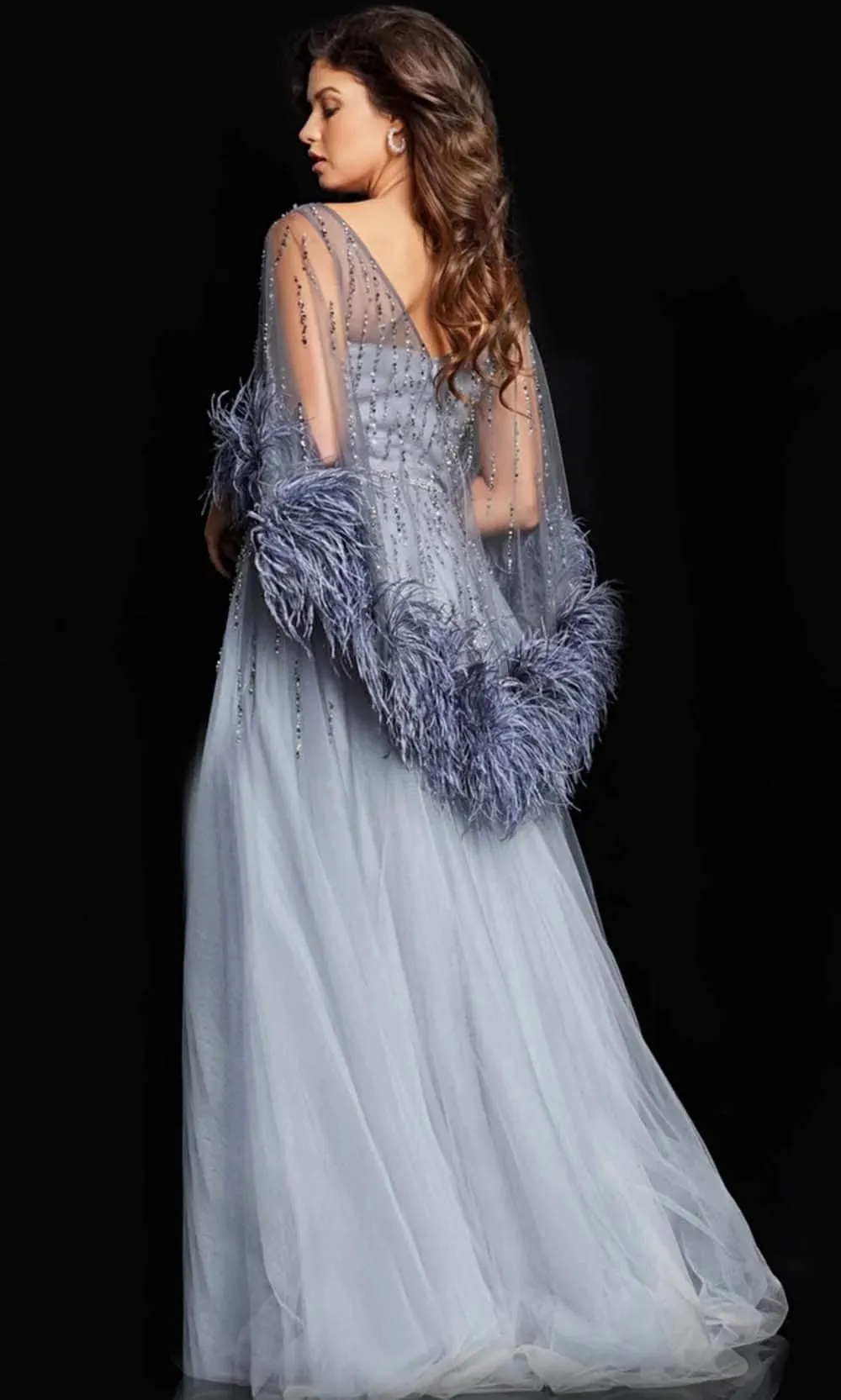Jovani 26265 Beaded Illusion Bateau Evening Dress