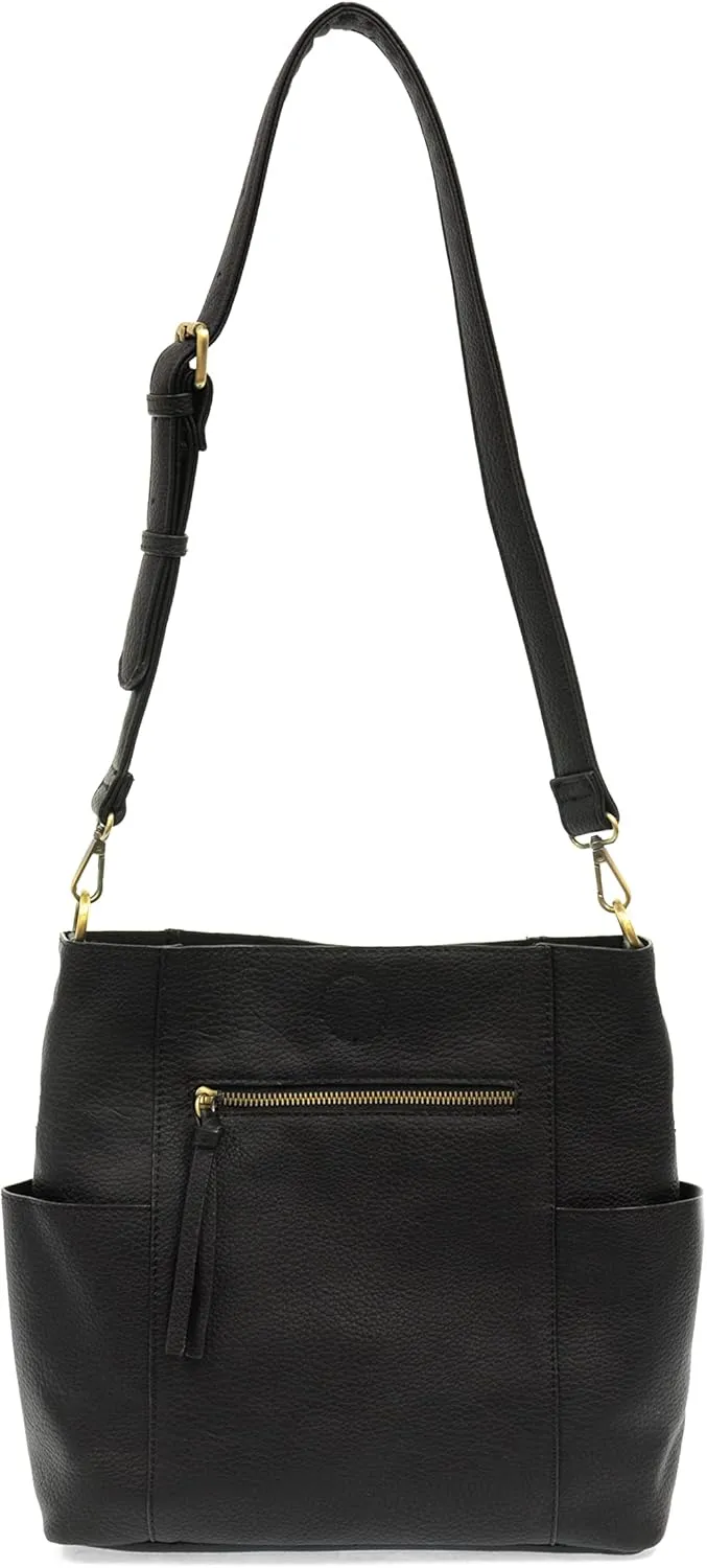 Joy Susan Side-Pocket Bucket Bag: Kayleigh Crossbody