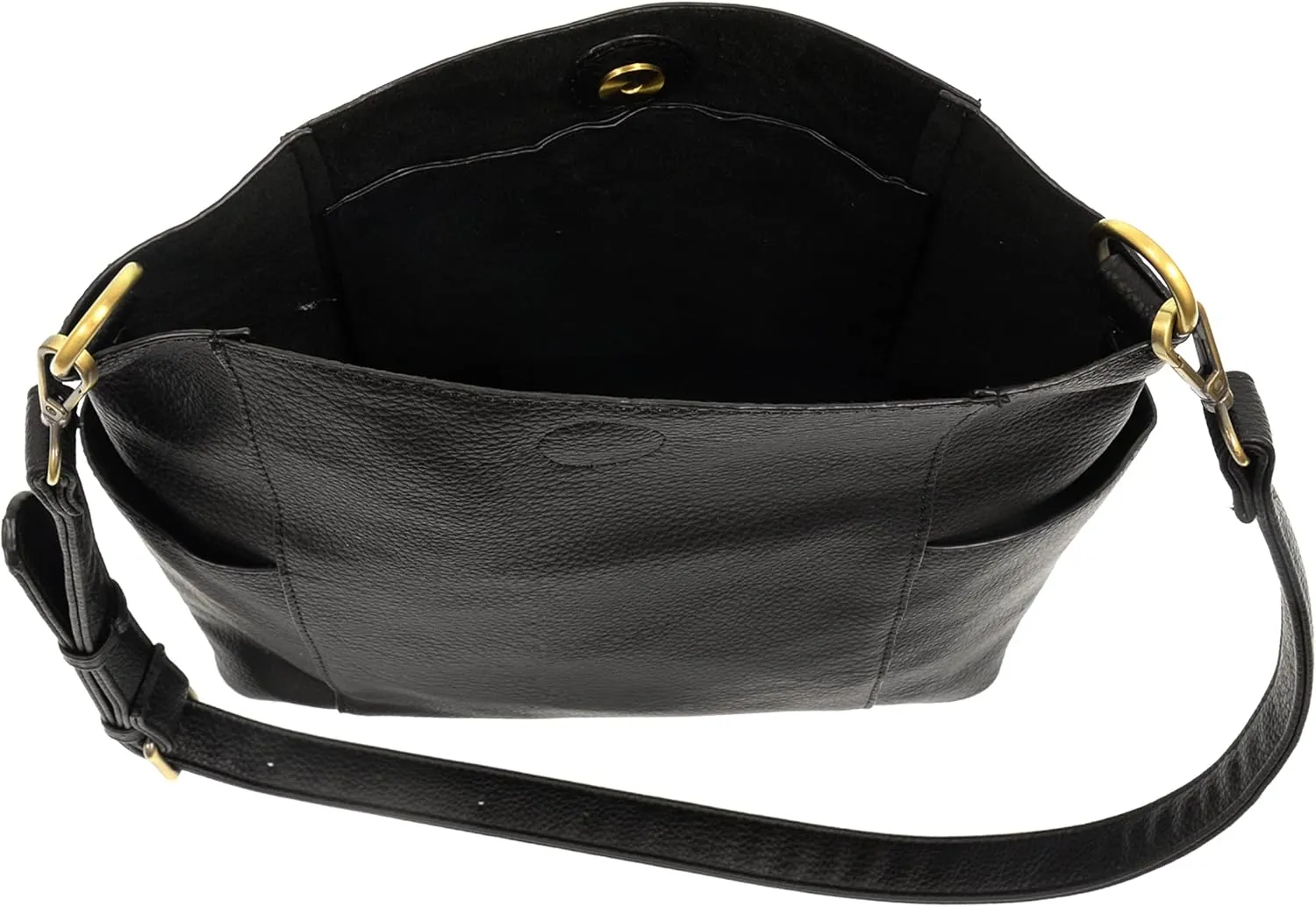 Joy Susan Side-Pocket Bucket Bag: Kayleigh Crossbody