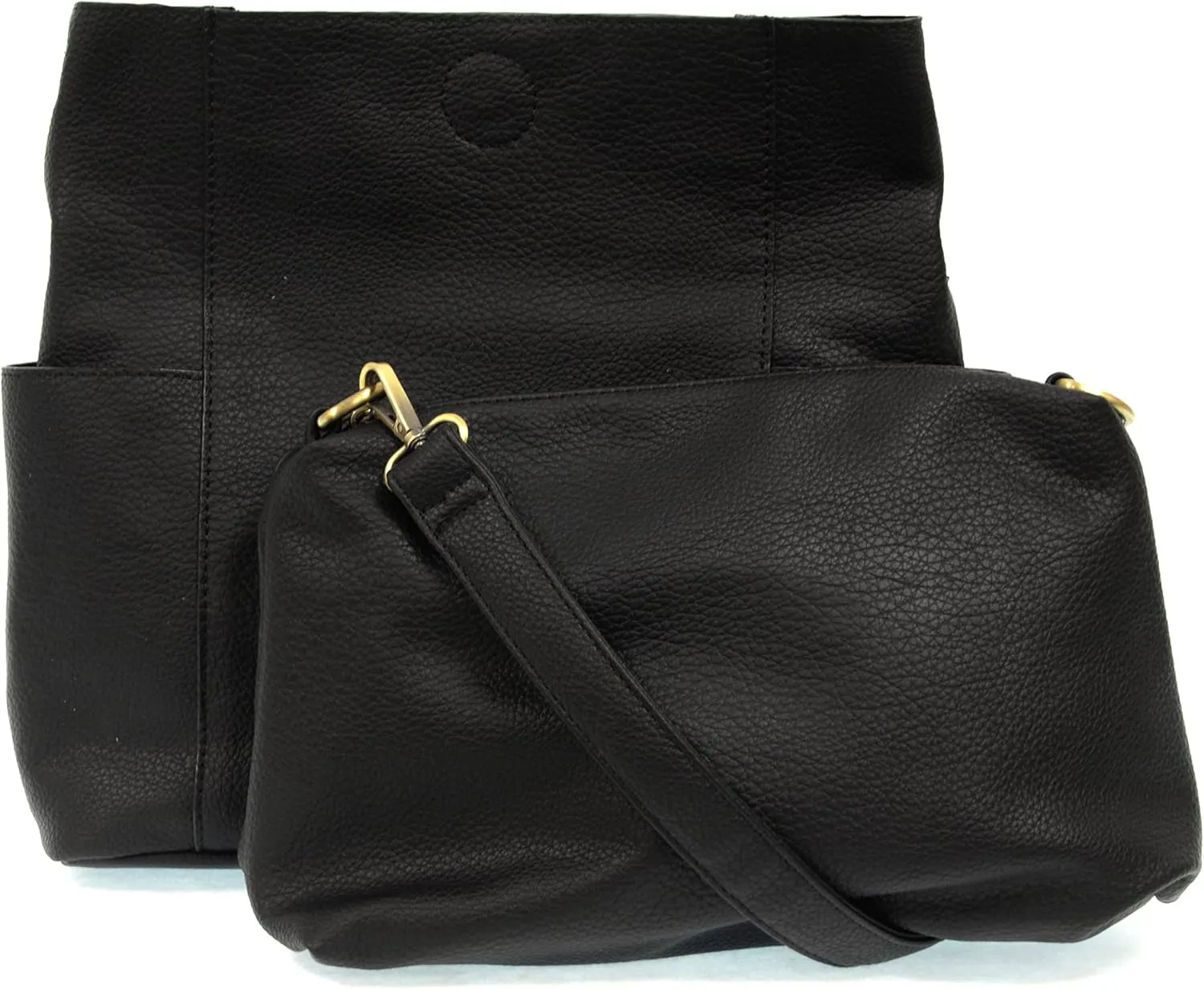Joy Susan Side-Pocket Bucket Bag: Kayleigh Crossbody