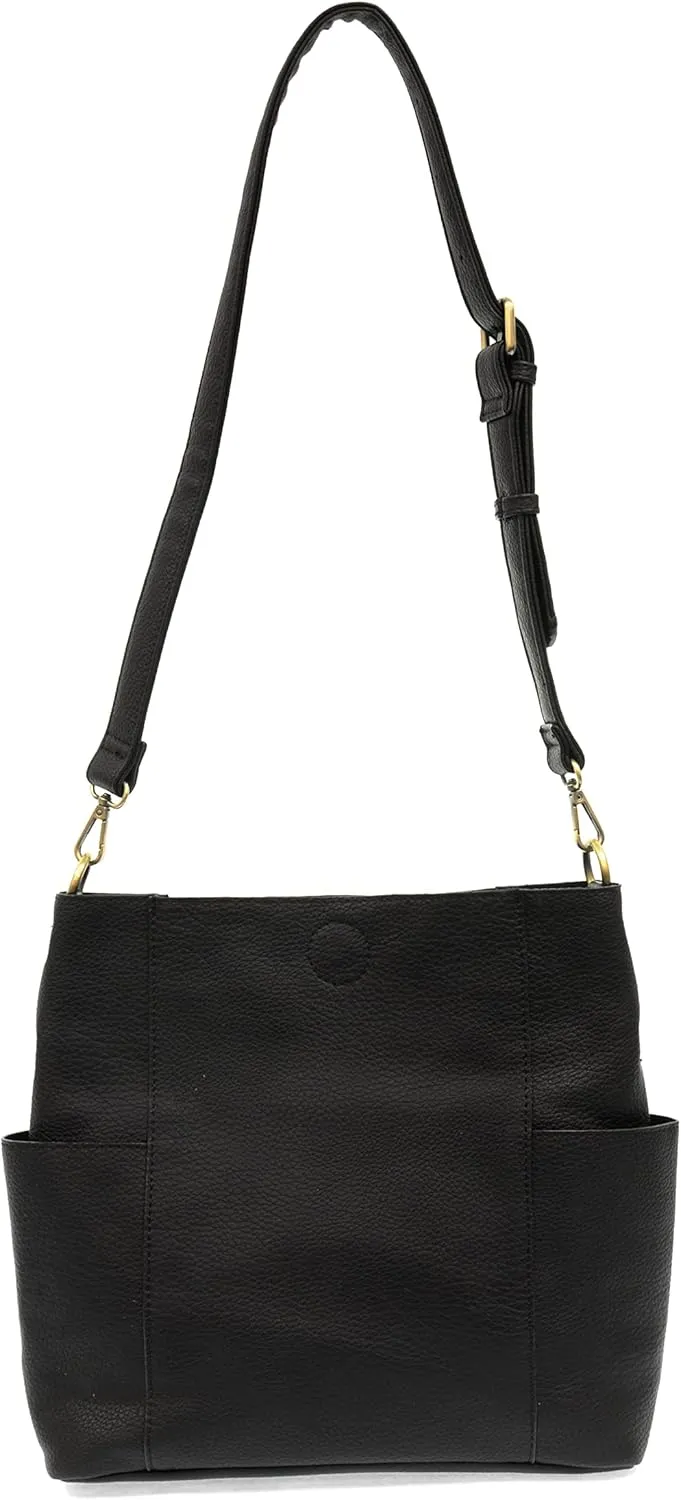Joy Susan Side-Pocket Bucket Bag: Kayleigh Crossbody