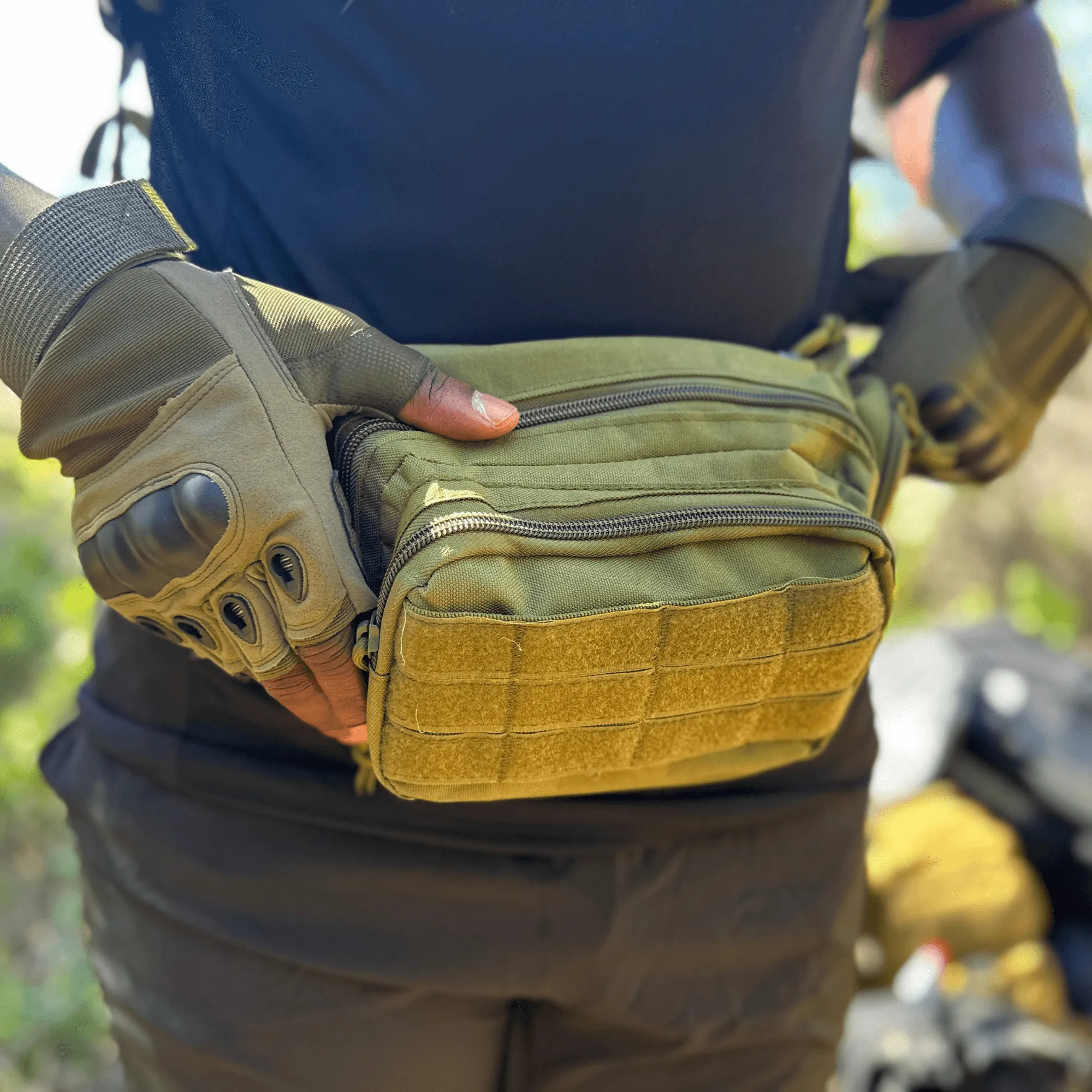 JupiterGear Tactical Military Fanny Pack Waist Bag & MOLLE EDC Pouch For Outdoor Activities