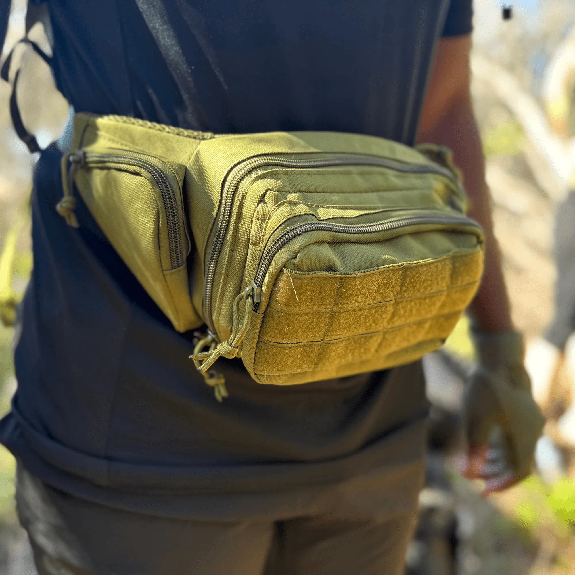 JupiterGear Tactical Military Fanny Pack Waist Bag & MOLLE EDC Pouch For Outdoor Activities