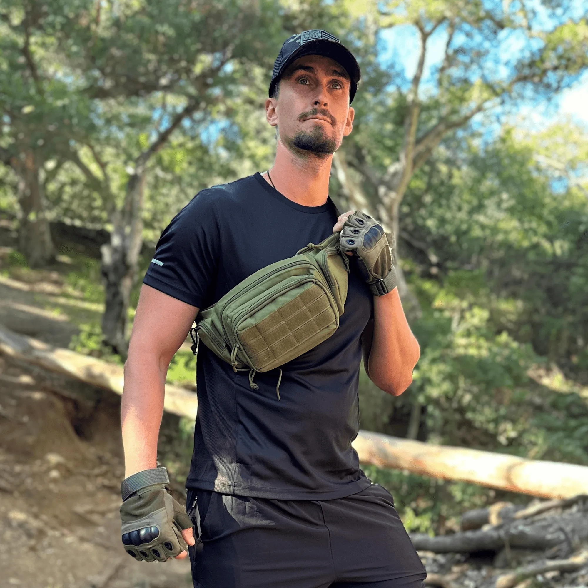 JupiterGear Tactical Military Fanny Pack Waist Bag & MOLLE EDC Pouch For Outdoor Activities