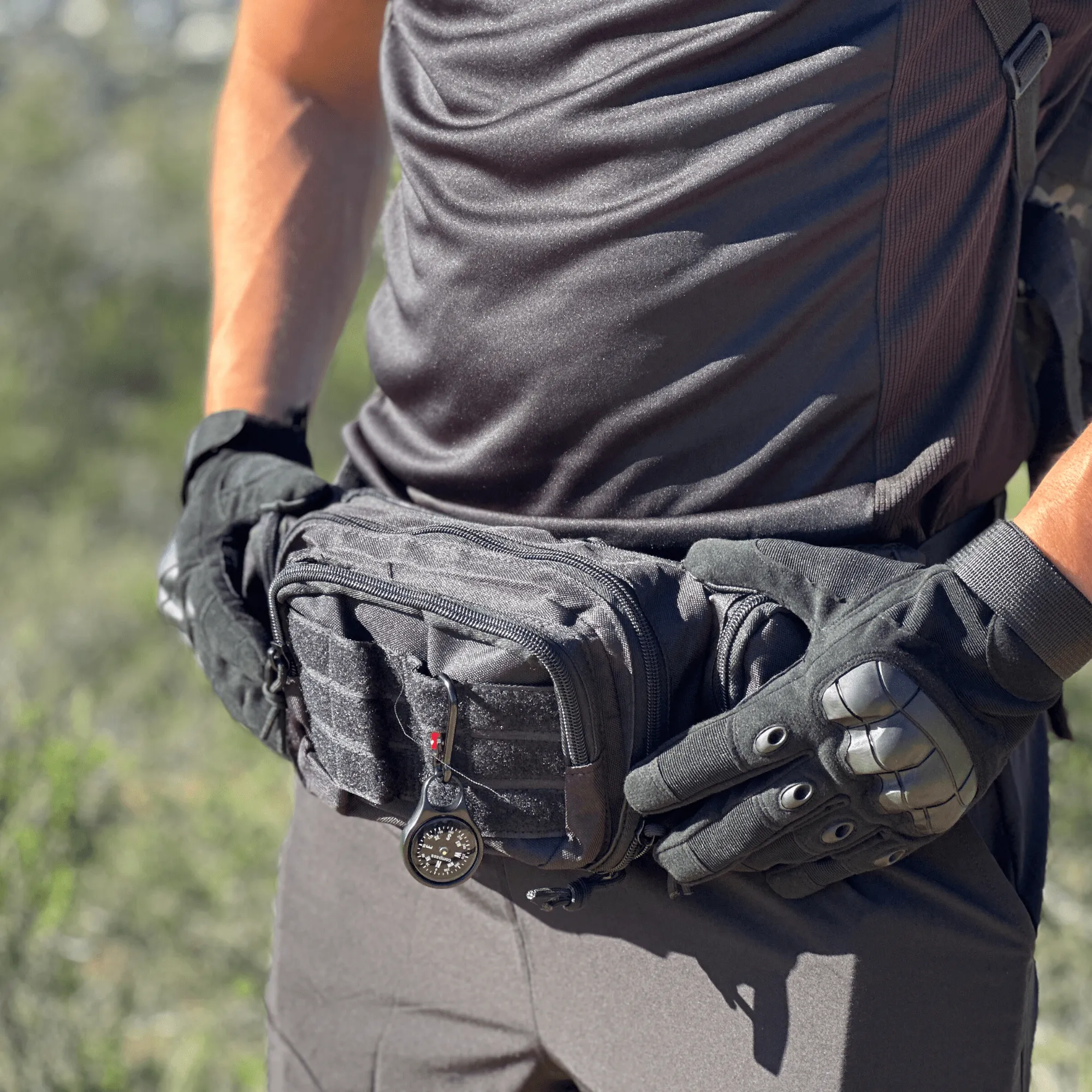 JupiterGear Tactical Military Fanny Pack Waist Bag & MOLLE EDC Pouch For Outdoor Activities