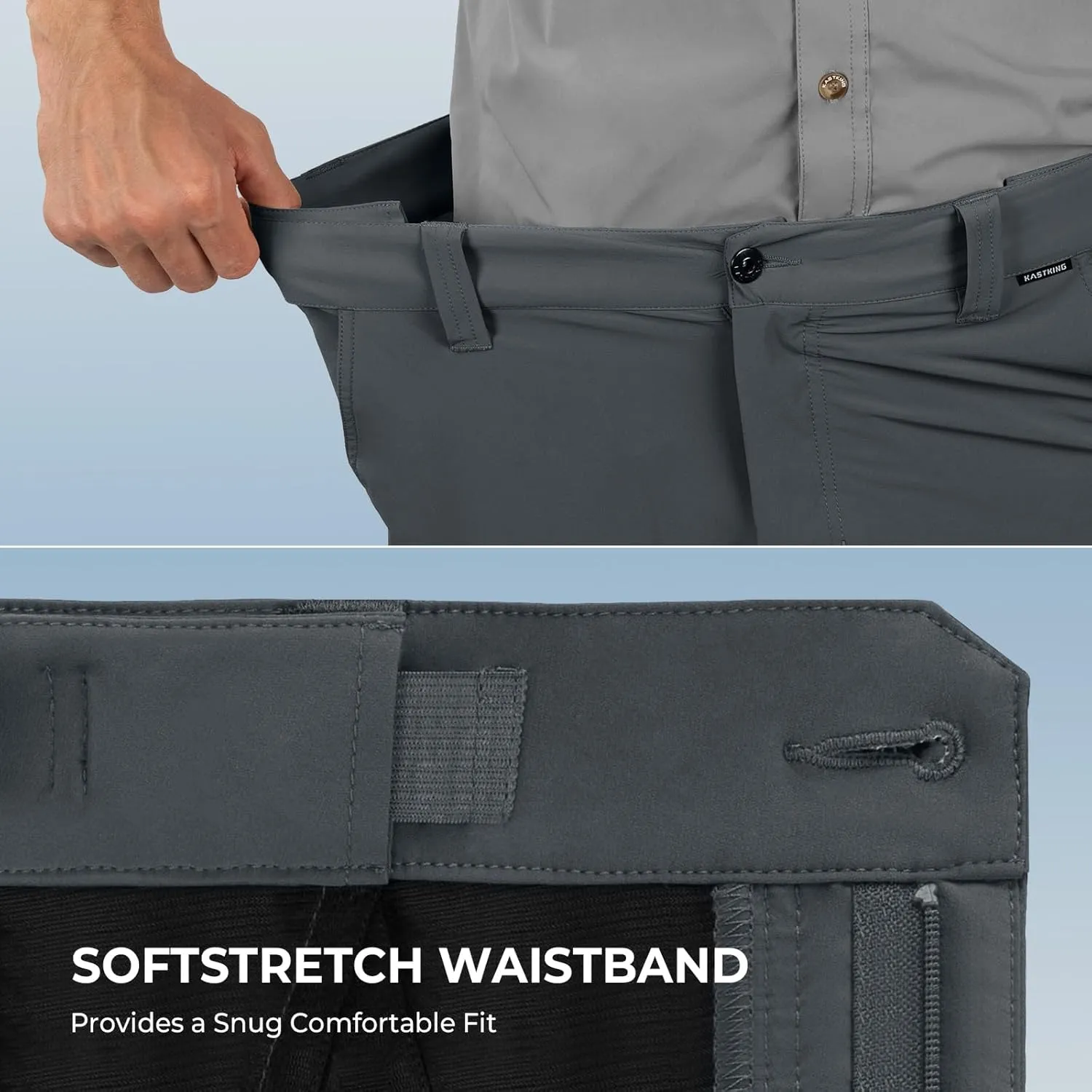 KastKing Cool Caster Men's Fishing Shorts, UPF 50  Hiking Shorts, 10.5” and 7.5” Available, Water Repellent, 4-Way Stretch