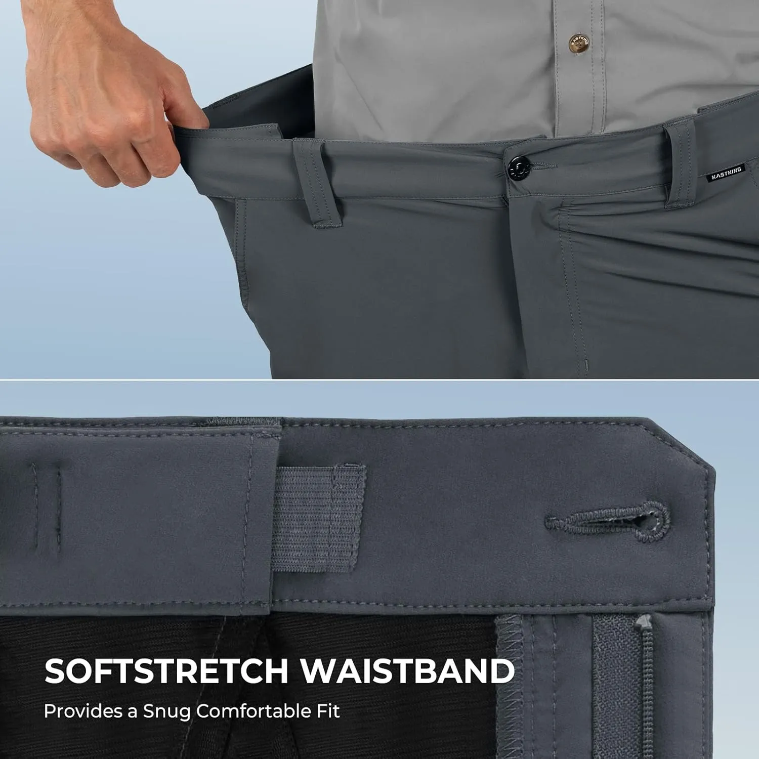 KastKing Cool Caster Men's Fishing Shorts, UPF 50  Hiking Shorts, 10.5” and 7.5” Available, Water Repellent, 4-Way Stretch