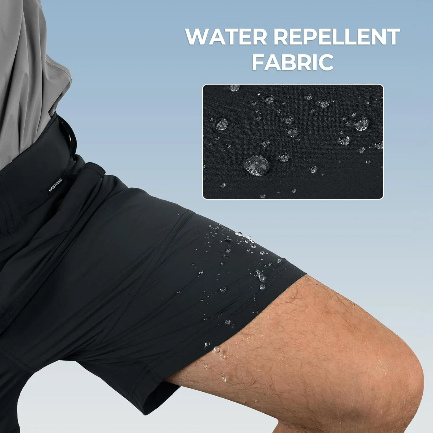 KastKing Cool Caster Men's Fishing Shorts, UPF 50  Hiking Shorts, 10.5” and 7.5” Available, Water Repellent, 4-Way Stretch