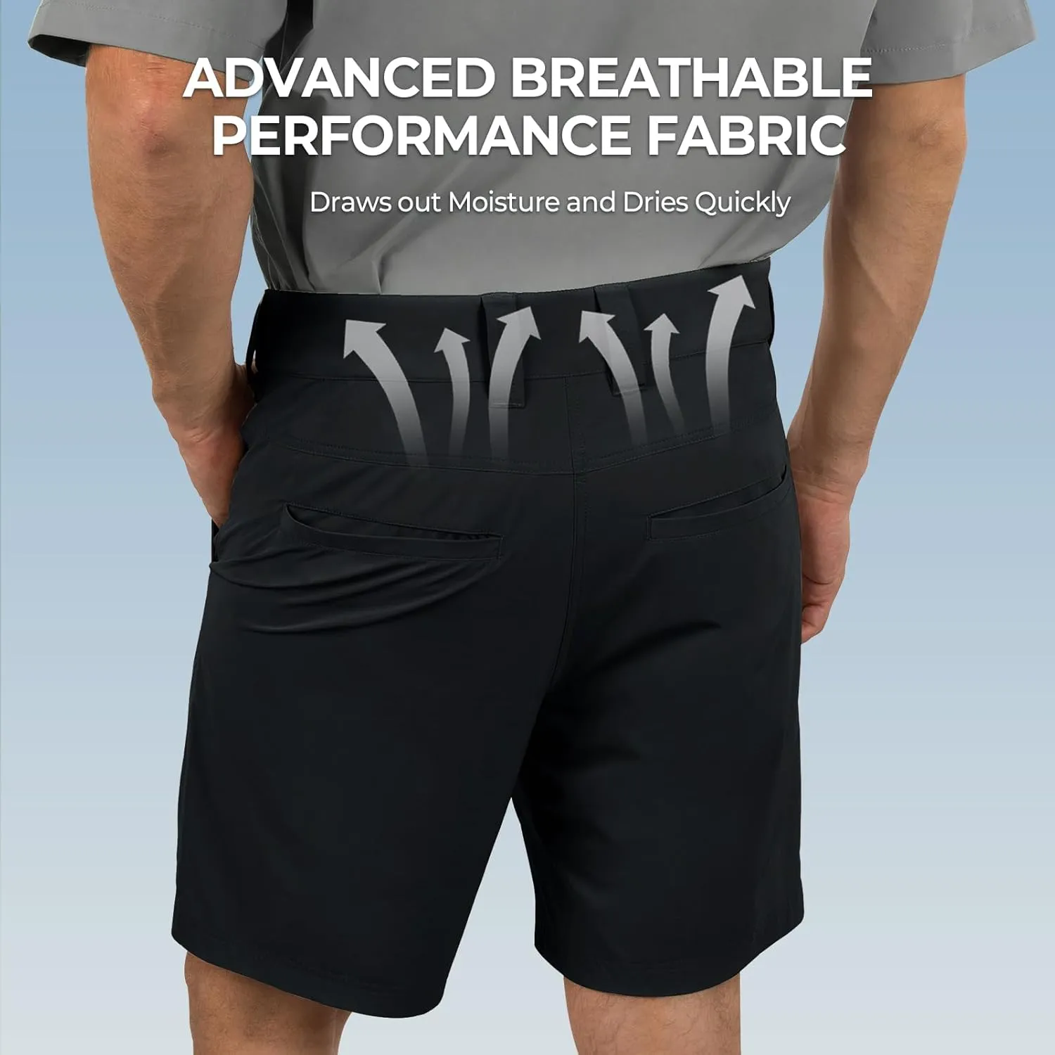 KastKing Cool Caster Men's Fishing Shorts, UPF 50  Hiking Shorts, 10.5” and 7.5” Available, Water Repellent, 4-Way Stretch