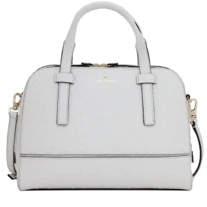 Kate Spade Riverside Street Ostrich Small Felix Bag- Bright White