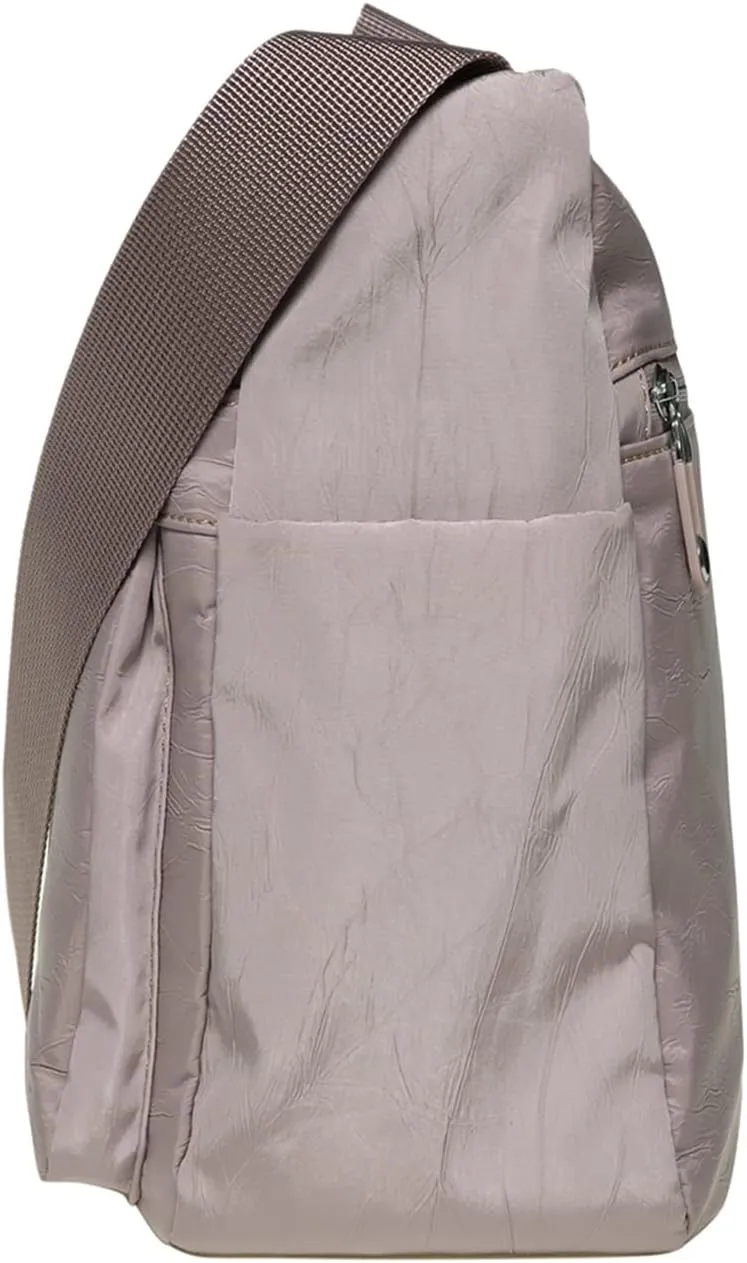 KAUKKO Women Crossbody Bag Handbag Lightweight Shoulder Purse Nylon Multi Pocket Crossbody Bag Ladies Travel Handbag