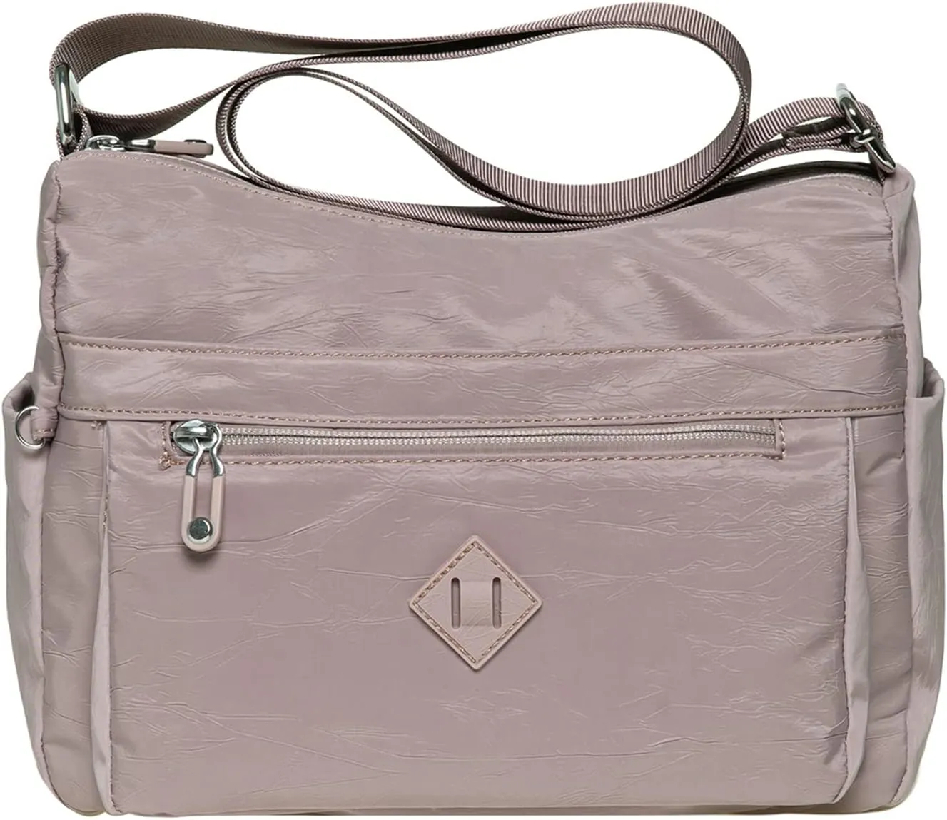 KAUKKO Women Crossbody Bag Handbag Lightweight Shoulder Purse Nylon Multi Pocket Crossbody Bag Ladies Travel Handbag