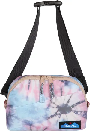 KAVU Half Pint Packable Belt Bag with Adjustable Straps - Spiral Tie Dye